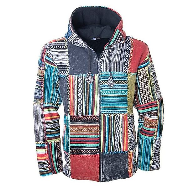 KUNST UND MAGIE Kurzjacke KUNST&MAGIE Baja Jerga Unisex Patchwork Hoodie+Ka günstig online kaufen