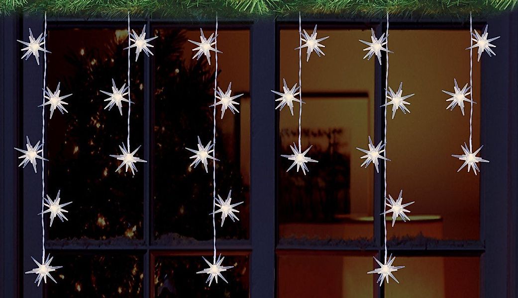 Trend Line LED-Lichterkette TrendLine LED-Lichtervorhang Sterne günstig online kaufen