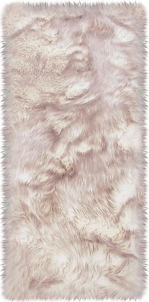 my home Hochflor-Läufer Sammo, rechteckig, Höhe: 60 mm, Kunstfell, leuchten günstig online kaufen