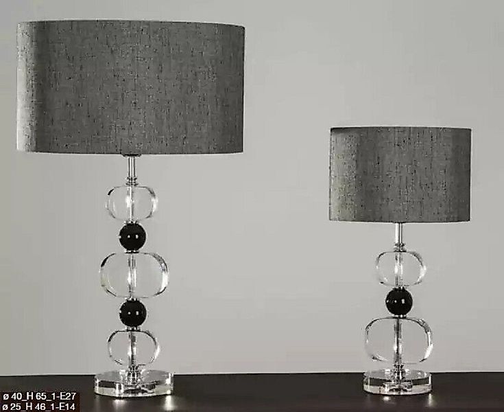 JVmoebel Tischleuchte Stilvolle Tischlampe Graue Lampe günstig online kaufen