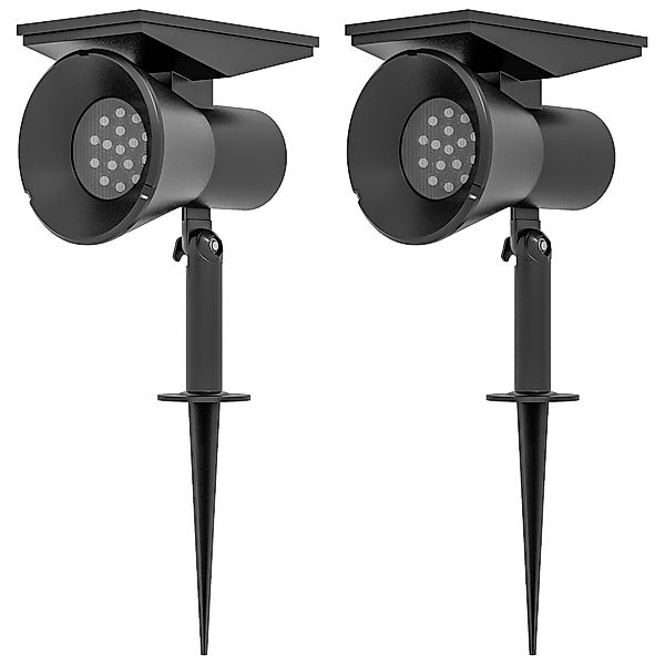Outsunny Solarleuchten Gartenleuchte mit 2 Lichtfarben, IP54 wasserdicht fü günstig online kaufen