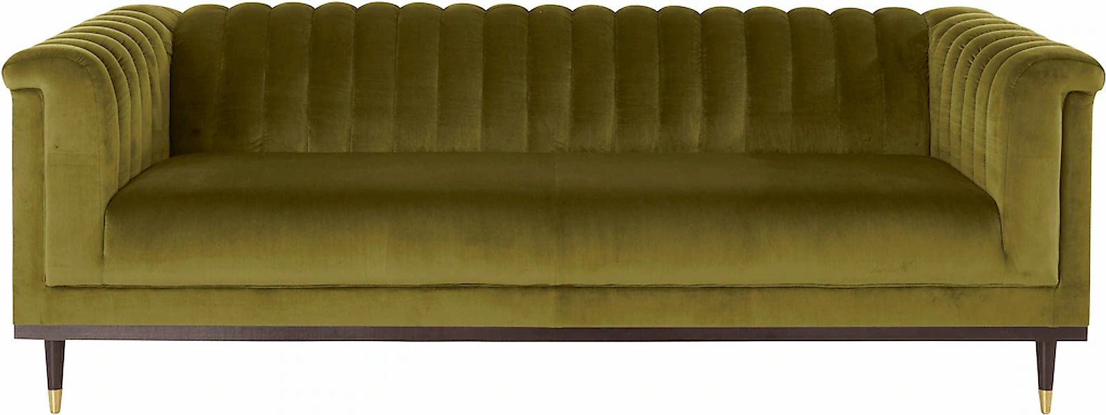 Home affaire 3-Sitzer "Chamby" mit Holzrahmen unten und Steppung im Lehnenb günstig online kaufen