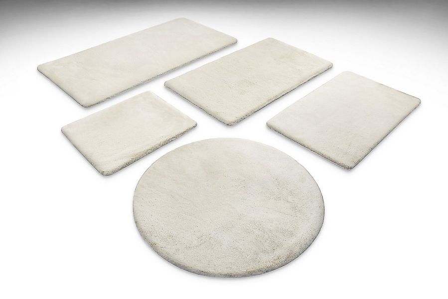 Wecon home Basics Badematte Emil, Höhe 25 mm, Polyester, rund, waschbar, ru günstig online kaufen