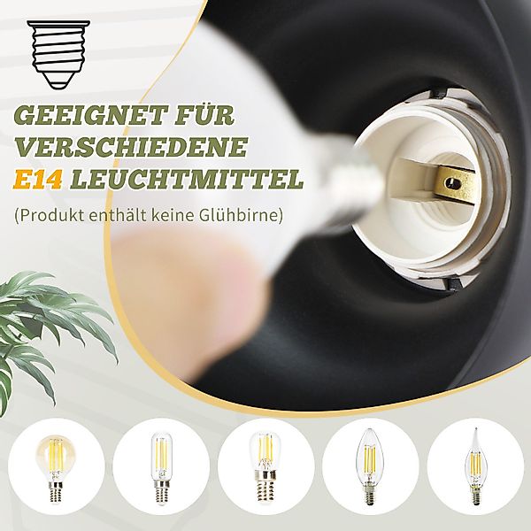 Nettlife Deckenstrahler Vintage E14 Innen 350°Schwenkbar günstig online kaufen