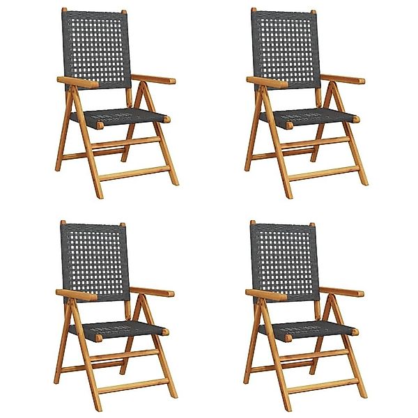 vidaXL Gartenstuhl Gartenstuhl Verstellbar 4 Stk. günstig online kaufen