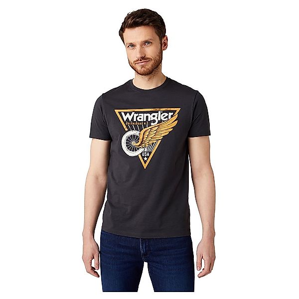 Wrangler Americana Kurzärmeliges T-shirt M Faded Black günstig online kaufen