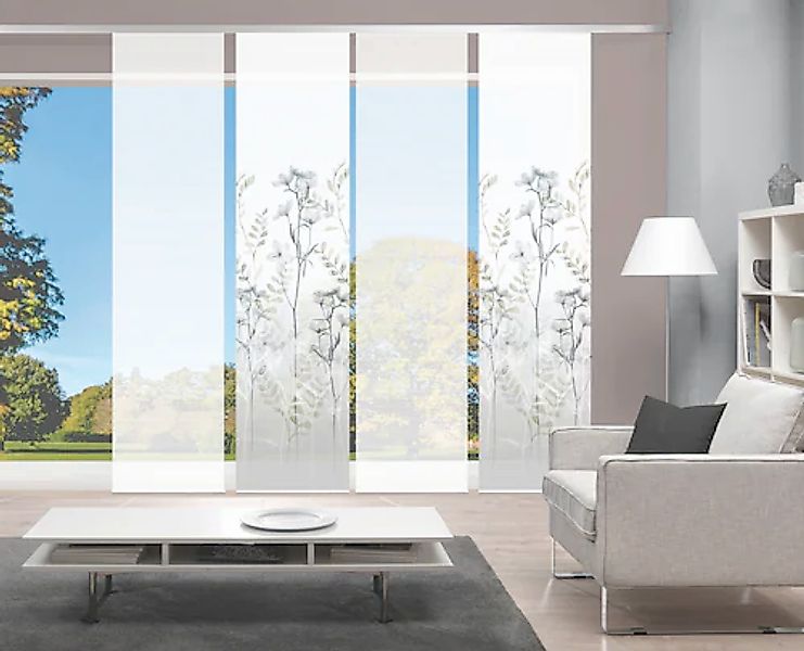 Vision S Schiebegardine »HELVIN 4er SET« Paneelwagen 4 Stk. tlg. Schiebevor günstig online kaufen