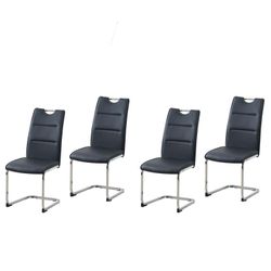 HTI-Line Freischwinger Schwingstuhl 4er Set PU günstig online kaufen