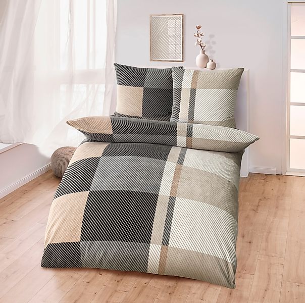 KiNZLER Bettwäsche "Mikrofaser Fleece" 2 tlg. tlg. besonders weich, verschi günstig online kaufen