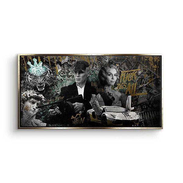DOTCOMCANVAS® Leinwandbild, Premium Wandbild - Peaky günstig online kaufen