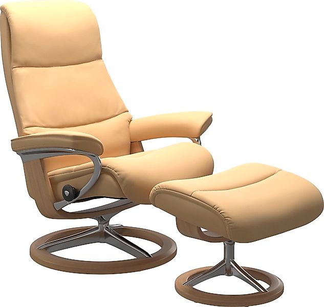 Stressless Relaxsessel "View", (Set, Relaxsessel mit Hocker), mit Signature günstig online kaufen