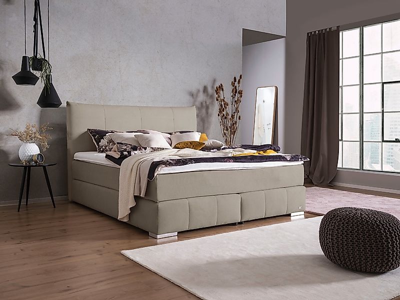 alina Boxspringbett "Luga" 188 cm breit, inkl. Matratze und Komfortschaum-T günstig online kaufen