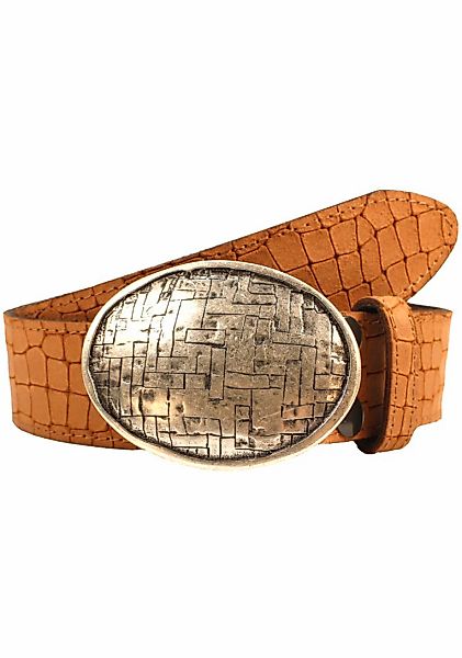 Rettungsring Gürtel Ledergürtel, mit austauschbarer Schließe "Oval Gewebt S günstig online kaufen