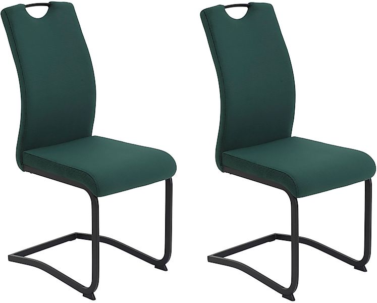 HELA Freischwinger »RIGA II«, (Set), 2 St., Samt-Cord, Freischwinger,Vierka günstig online kaufen