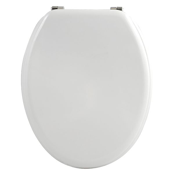 MSV WC-Sitz Cleo MDF 45 cm x 37 cm x 5,6 cm Weiß günstig online kaufen