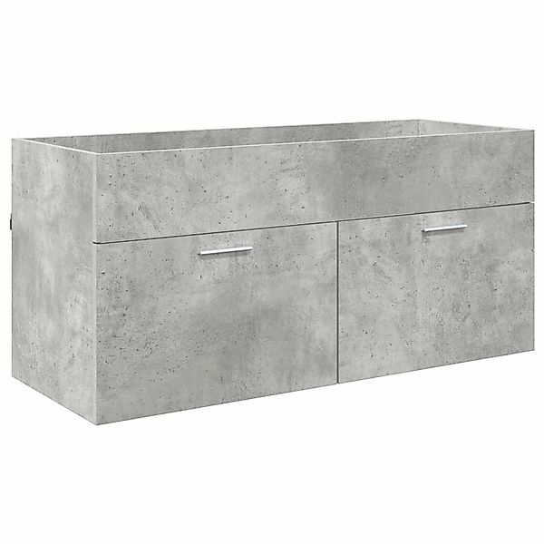 vidaXL Waschbeckenunterschrank mit Tür Beton Grau 38,5 x 100 x 46 cm 880438 günstig online kaufen