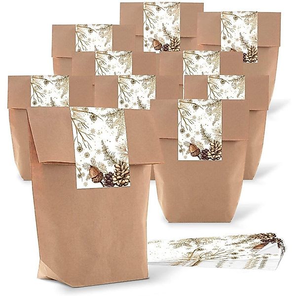 Logbuch-Verlag Dekofigur Geschenktüte Weihnachten braun 16,5 günstig online kaufen