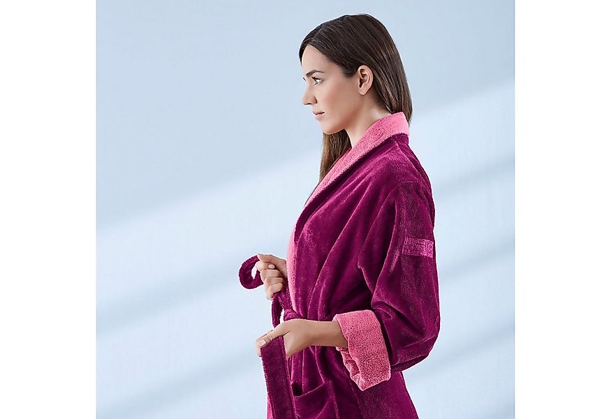 LOOKS by Wolfgang Joop Bademantel Doubleface, Langform, Baumwoll-Webfrottie günstig online kaufen