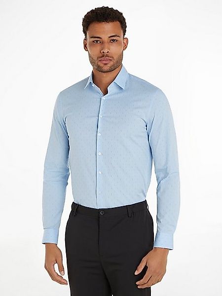 Calvin Klein Langarmhemd POPLIN LEAF PRINT SLIM SHIRT günstig online kaufen