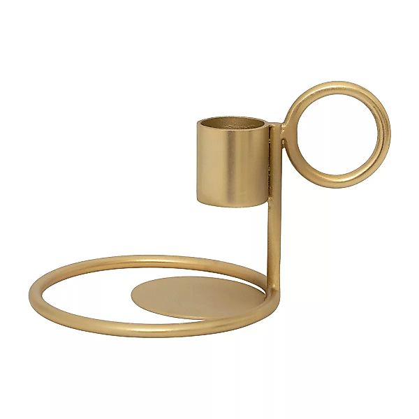 Double Ring Kerzenhalter Ø9cm Gold günstig online kaufen