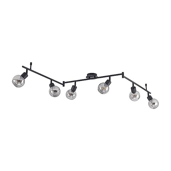 Lindby Strahler Eridia 9627856 Modern in Schwarz aus Metall 6-flammig E14 W günstig online kaufen