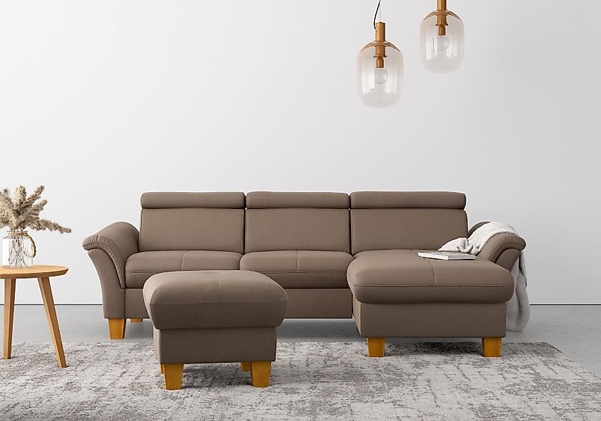 Home affaire "Lindgren L-Form" wahlweise mit Bett mit klappbaren Rollen, Ka günstig online kaufen