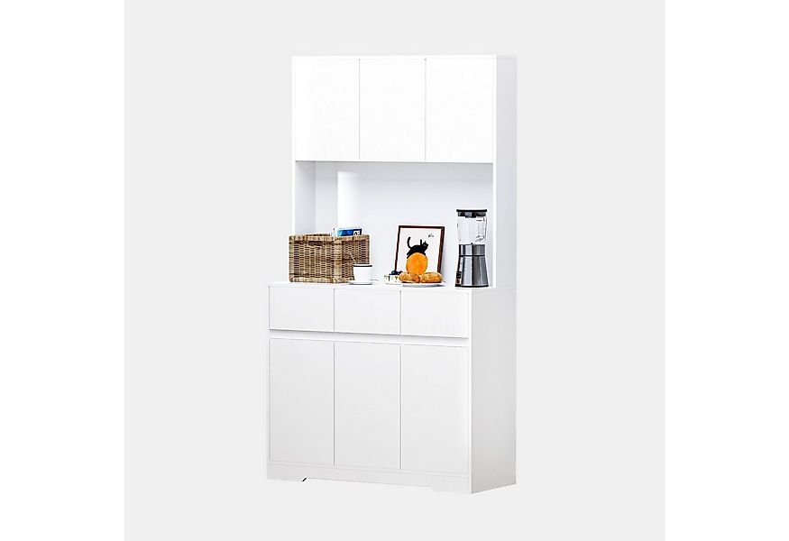 TWSOUL Küchenbuffet Küchenschrank mit Arbeitsplatte,LED,Steckdose,100 * 38, günstig online kaufen