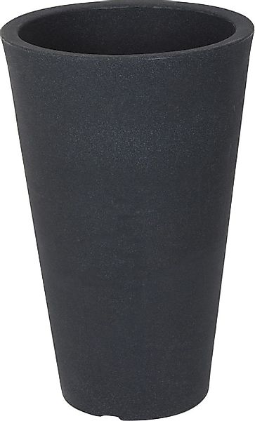 Spetebo Blumentopf Blumenkübel anthrazit - KONISCH günstig online kaufen