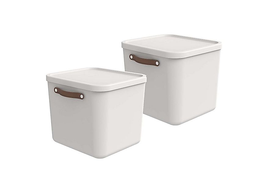 ROTHO Aufbewahrungsbox 2er-Set Aufbewahrungskiste 40l (Aufbewahrungsset, 2e günstig online kaufen