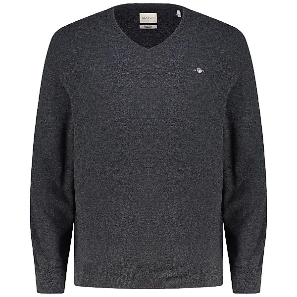 Gant Feinstrickpullover mit Lammwolle Farbe anthrazit Größe: 3XL günstig online kaufen