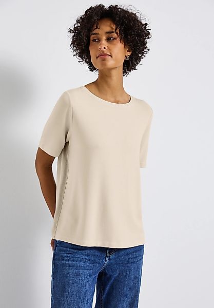 STREET ONE T-Shirt mit Glitzerstreifen günstig online kaufen