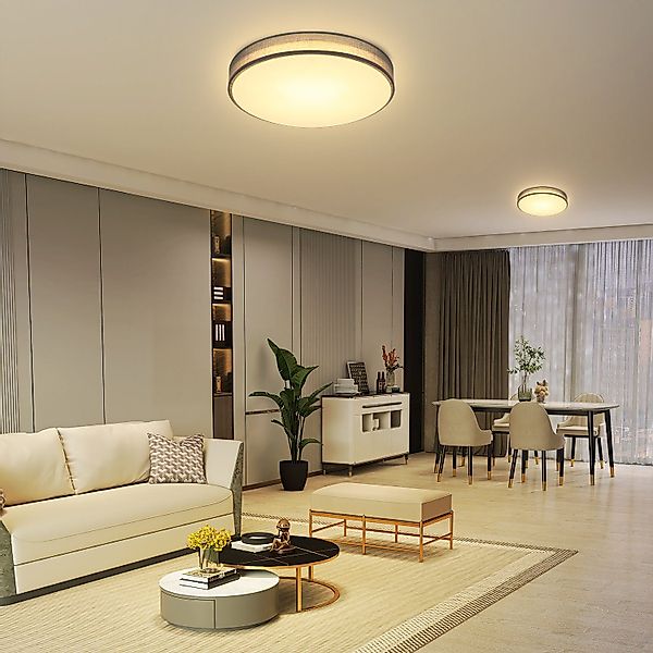 Nettlife LED Deckenleuchte Schlafzimmer Dimmbar Schwarz günstig online kaufen