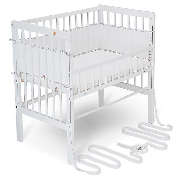 FabiMax Beistellbett Boxspring FIX, weiß lackiert, günstig online kaufen