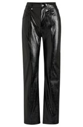 BOSS ORANGE Lederimitathose Tadas Premium Damenmode günstig online kaufen