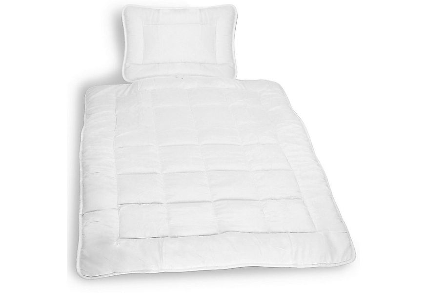 NYVI Kinderbettdecke + Kopfkissen Kinder Bettdeckenset Junior Comfort 2-tei günstig online kaufen