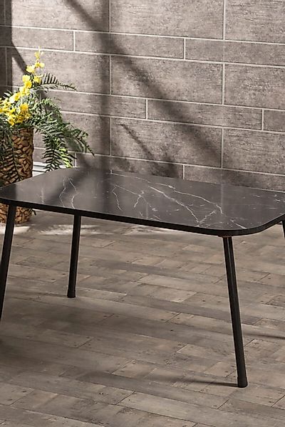 en.casa Couchtisch (1-St), Metallbeine, Dekor Atlantic günstig online kaufen