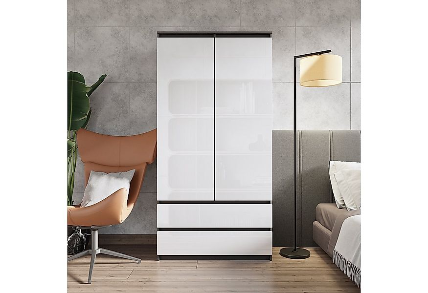 Furnica Kleiderschrank Garderobenschrank, 2 Türen und 2 Schubladen H180 x B günstig online kaufen