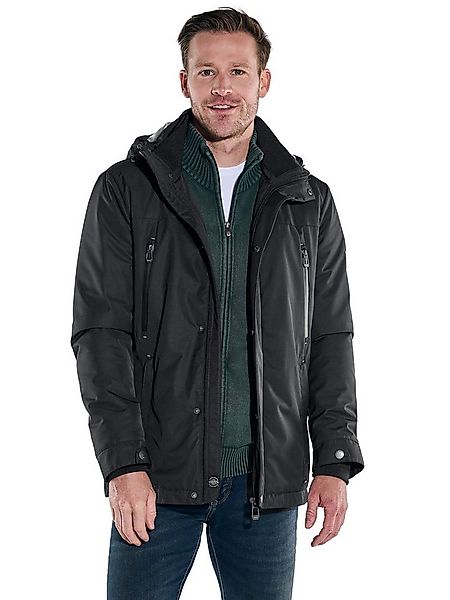 Engbers Langjacke Herren Funktionsjacke mit abnehmbarer Kapuze, Schwarz günstig online kaufen