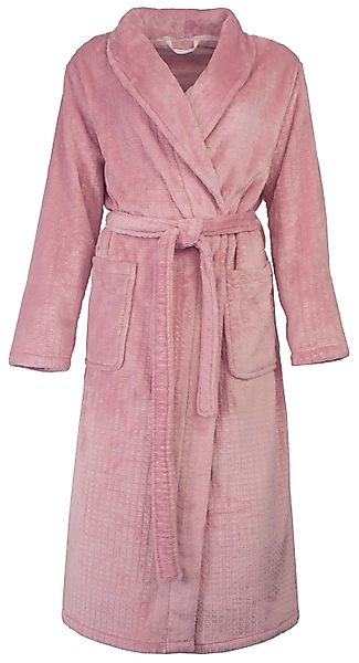 Tenderness Damenbademantel Damen Velours Morgenmantel, Midi, günstig online kaufen