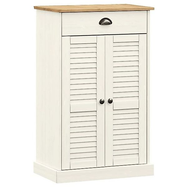 furnicato Schuhschrank VIGO Weiß 60x35x96 cm Massivholz Kiefer (1-St) günstig online kaufen