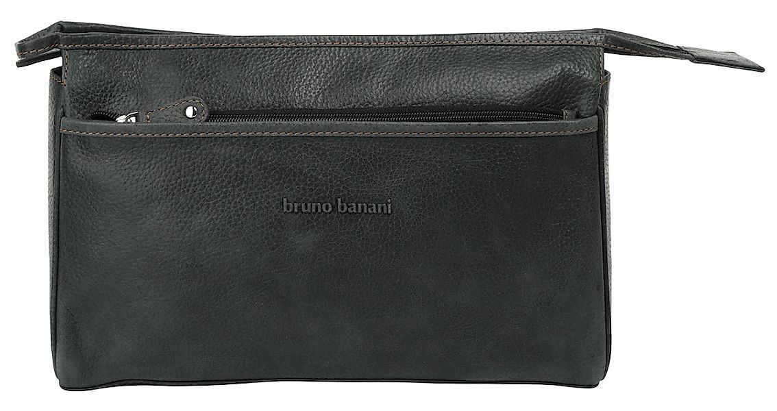 Bruno Banani Kulturbeutel echt Leder günstig online kaufen