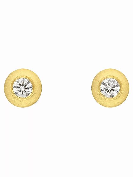 Adelia´s Paar Ohrhänger, 585 Gold mit Diamant / Brillant Goldschmuck für Da günstig online kaufen