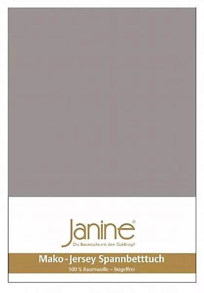 Janine Spannbetttuch Mako-Feinjersey 5007 limone Größe:  100x200 cm günstig online kaufen