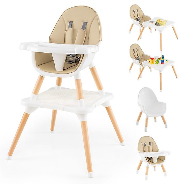 COSTWAY Hochstuhl (1 St), Kombihochstuhl, Babystuhl, günstig online kaufen