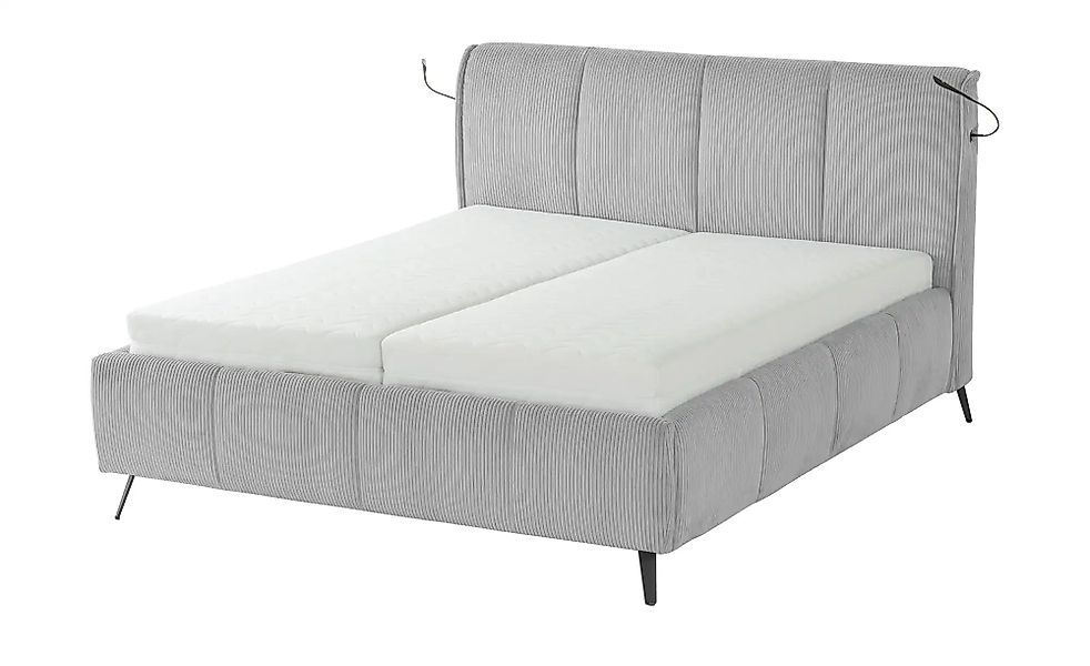 pop Polsterbett mit Bettkasten Pamela ¦ grau ¦ Maße (cm): B: 200 H: 113 Bet günstig online kaufen