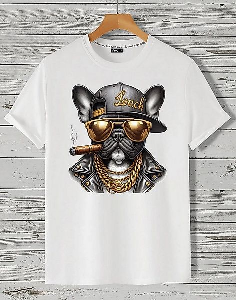 RMK Print-Shirt T-Shirt Herren Shirt Basic (Französische Bulldogge Bully So günstig online kaufen