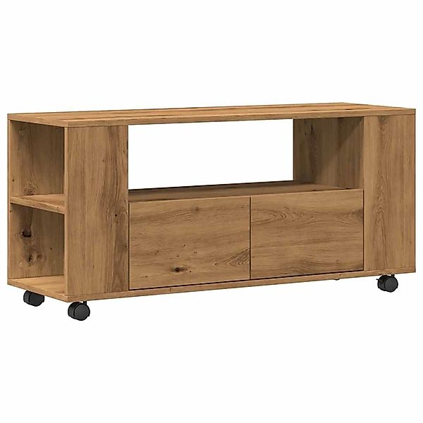 vidaXL TV-Schrank mit Rollen Artisan-Eiche 102x34,5x43cm Holzwerkstoff 8559 günstig online kaufen