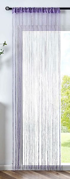 Gardinenbox Gardine, Stangendurchzug, Fadengardine Lurex Tunneldurchzug günstig online kaufen