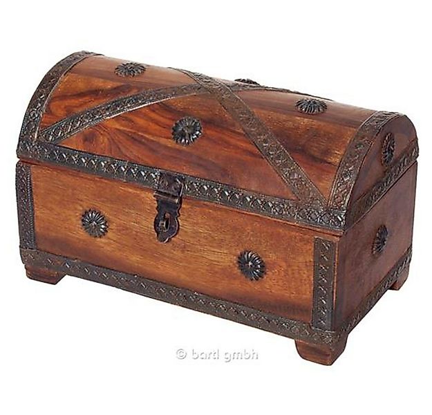 Bartl Schatzkiste Piraten-Schatztruhe, rustikale Massivholz-Truhe mit Metal günstig online kaufen