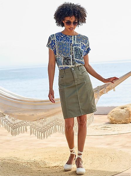 heine Kurzarmshirt "Druck-Shirt" 1 Stk. tlg. günstig online kaufen